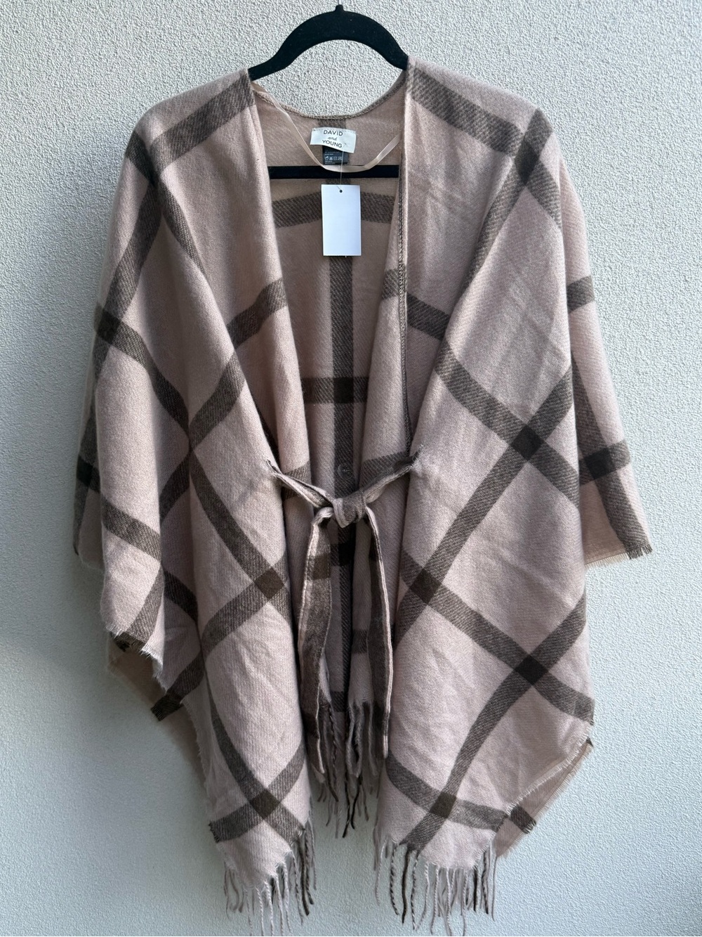 Belted Pancho Plaid nwt